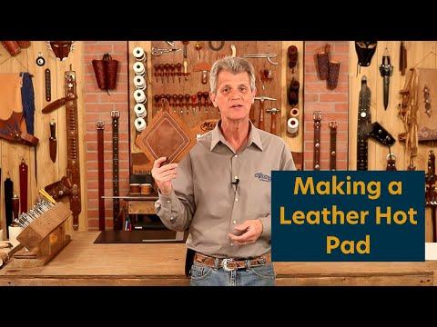 Making a Leather Hot Pad with FREE Pattern