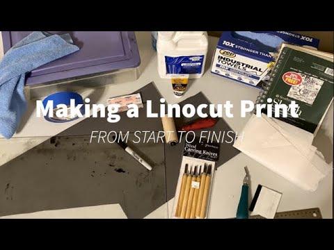 Making a Linocut from Start To Finish