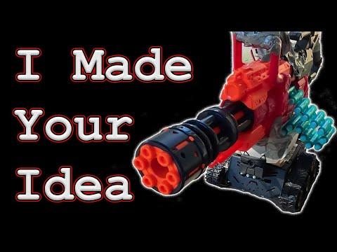 Making a Nerf Auto-Turret for a Tank Robot (Seeks Humans)