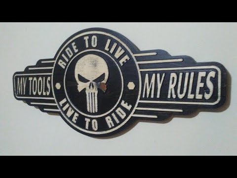 Making a Punisher Garage Sign