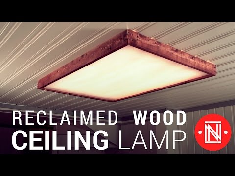 Making a Reclaimed Wood LED Lamp || How-to