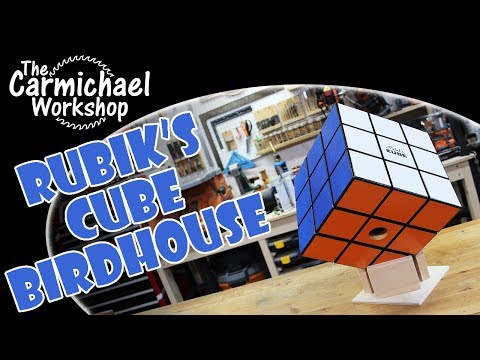 Making a Rubik's Cube Birdhouse - Outdoor Woodworking Project