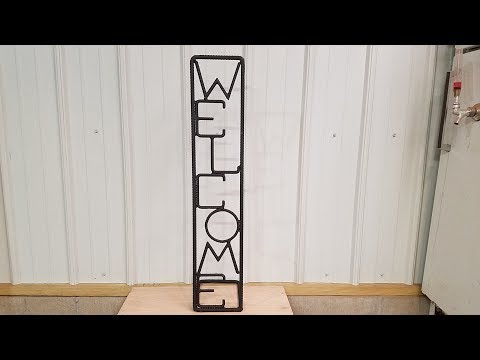 Making a Sign With Rebar