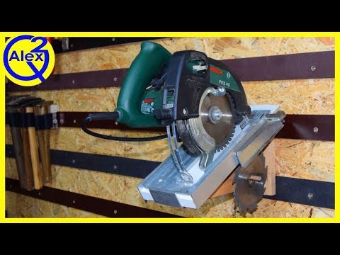 Making a Simple Circular Saw Tool Stand for a Tool Wall