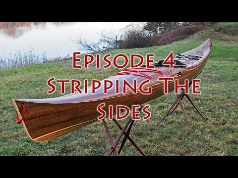 Making a Strip Built Kayak - Stripping the Sides - E4