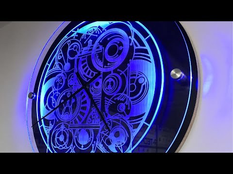 Making a Wibbly Wobbly Timey Wimey Clock - How To Make a Dr Who Inspired Tardis LED Clock