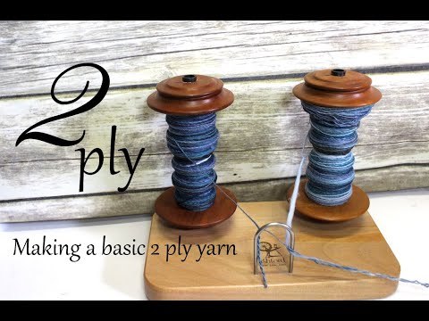 Making a basic 2 ply yarn