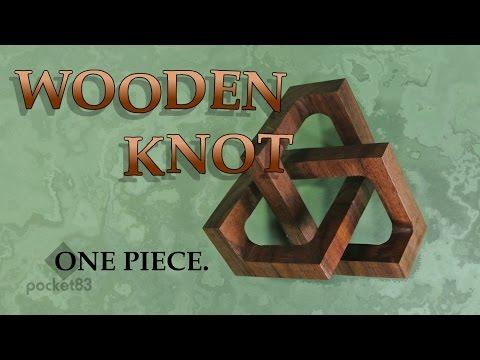 Making a cubic trefoil knot from solid wood