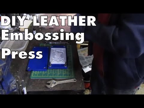 Making a leather embossing press and custom leather 3D printed stamps - How to do it!