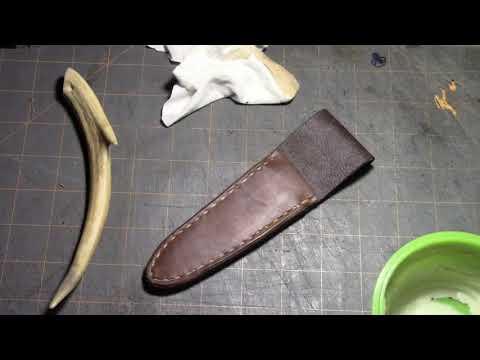 Making a leather knife sheath