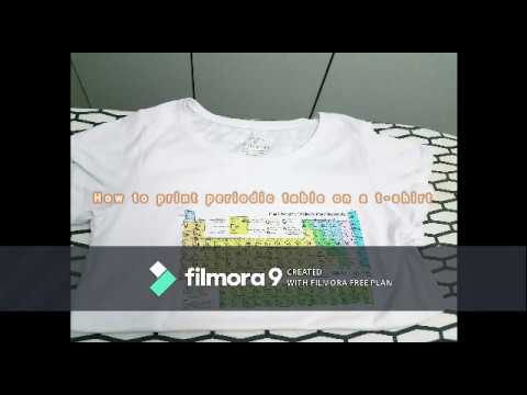 Making a periodic table T-shirt