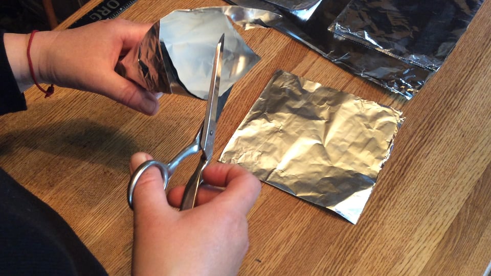 Making aluminum foil cones