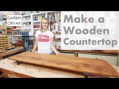 Making an Awesome Wooden Counter-Top for Built-ins