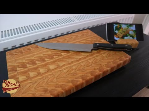 Making an End Grain Cutting board with matching Phone / Tablet stand