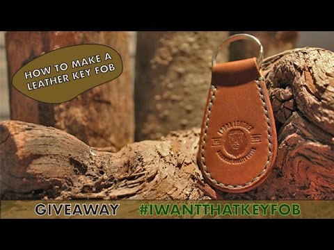 Making of a Leather Key Fob - Tutorial With Free Template