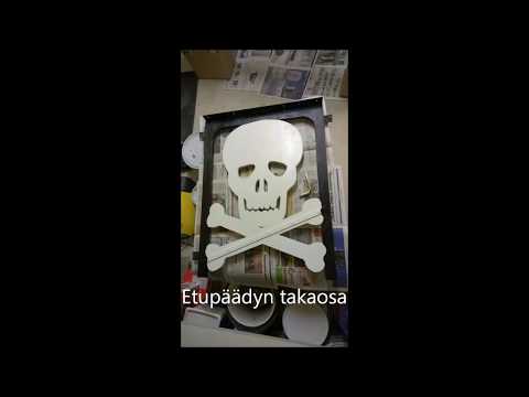 Making of a wooden skull table