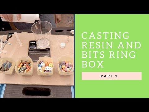 Making resin and bits ring box (Part 1)