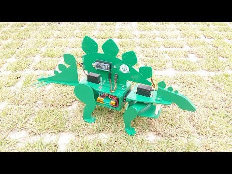 Making the STEGObot: stegosaurus robot based on Arduino