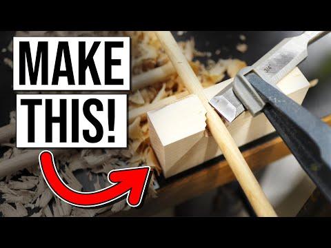 Making your own wooden dowels! Easy Dowel Making Jig!