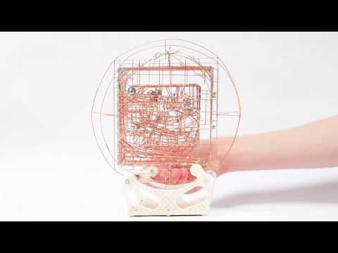 Marble machine made with copper wire