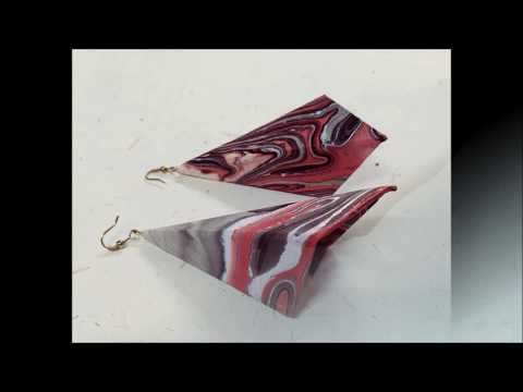 Marbled Earrings