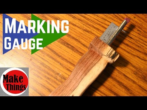 Marking Gauge Made From a Used Printer Rod