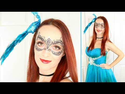 Masquerade Mask Makeup &amp;amp; Outfit | Halloween Tutorial