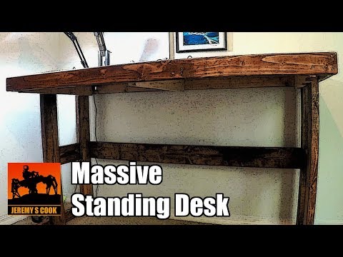 Massive Standing Desk Build [2x4 &amp;amp; MDF]