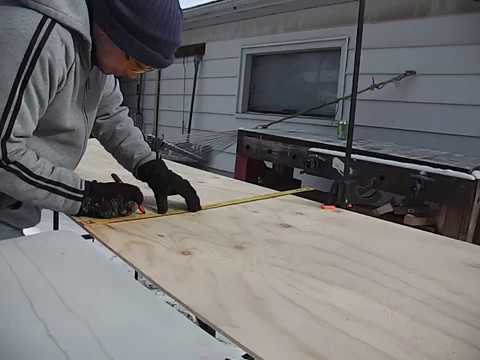 Measure plywood