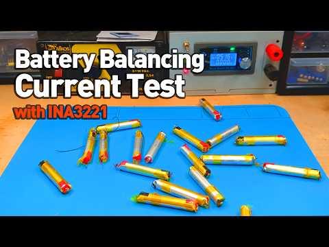 Measuring Battery Balancing Current with INA3221 [Disposable Vape Lithium Batteries Ecig]