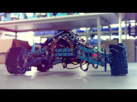 Mecanum Robot With Suspension, Not Limit to 360 Degree!