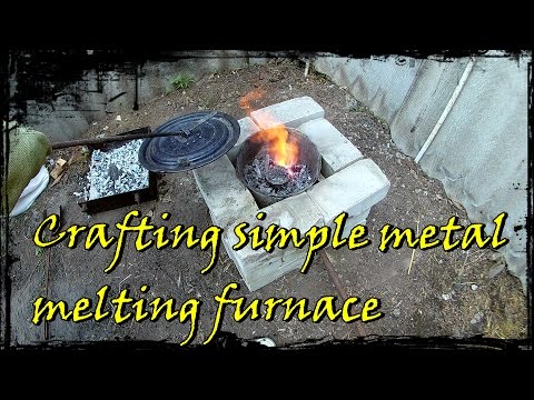 Metal melting furnace from a scrap - building guide