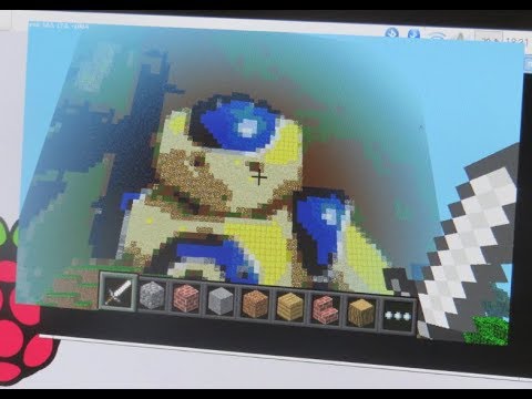 Micro:bit Triggered Minecraft Selfie featuring Steve