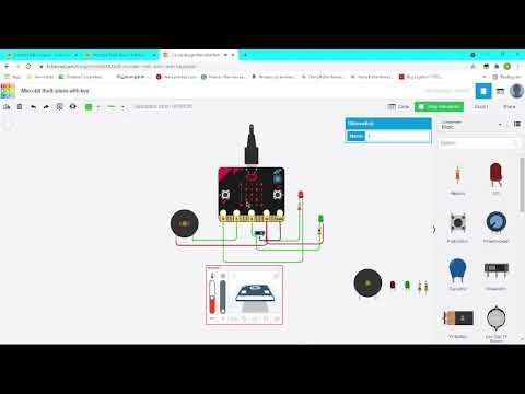 Microbit intruder alarm with special key access