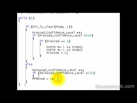 Microcontrollers - AVR Atmega32 - Button Debouncing through Software