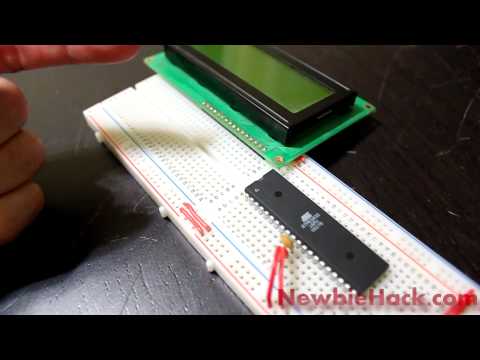 Microcontrollers - AVR Atmega32 - Intro to LCD...  Meet Mr. LCD and check out his crib.