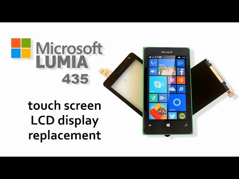 Microsoft Lumia 435 - Touch Screen Glass Digitizer with Frame and LCD Replacement, Dispaly