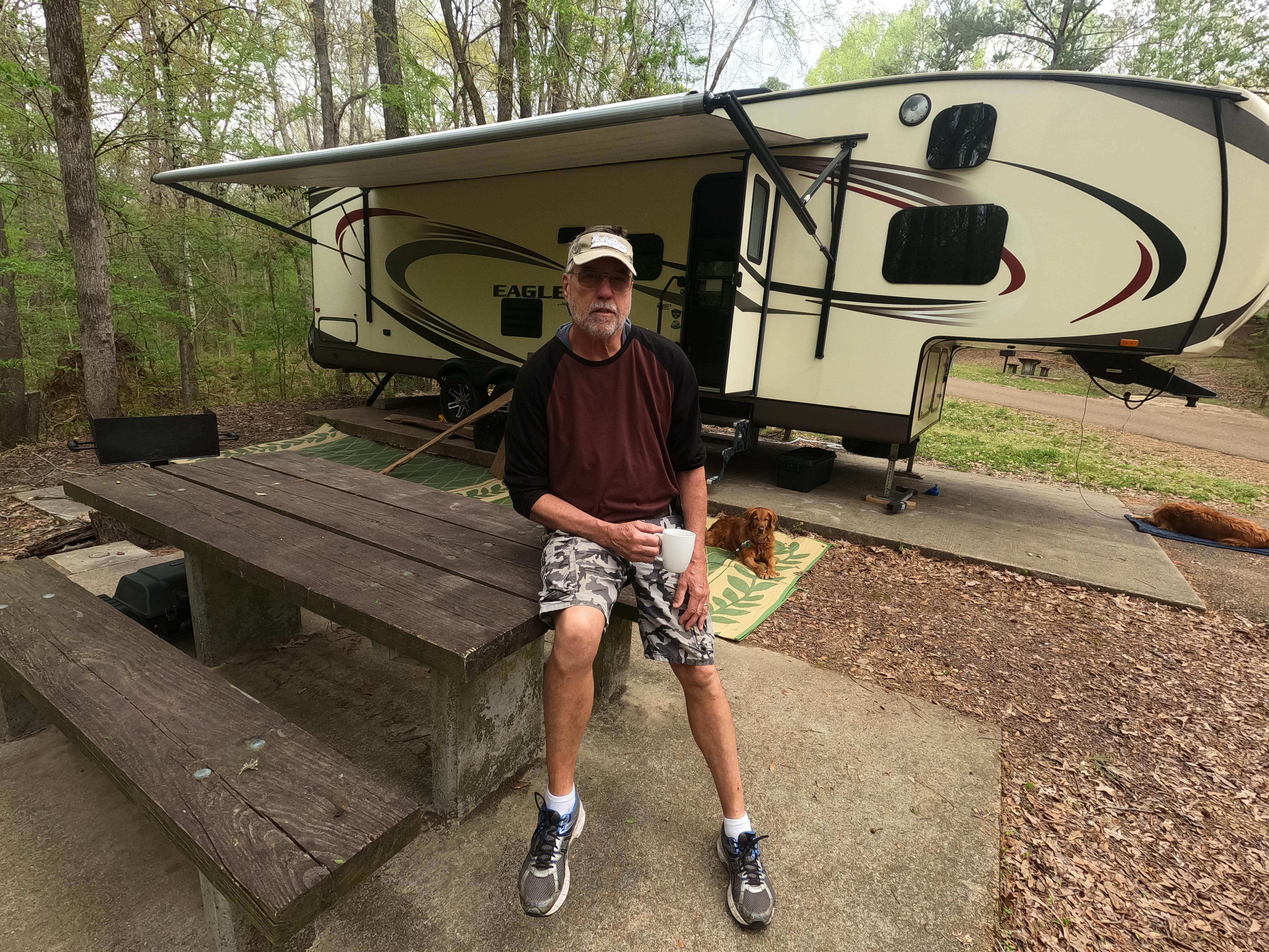 Mike at Campsite in Natchez State Park.JPG