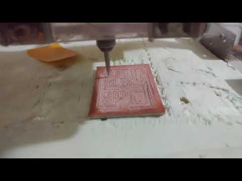 Milling PCB (easy way) - Finish copper bottom milling process