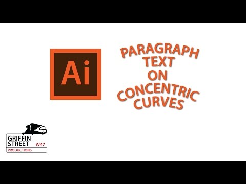 Mimic Curved Paragraph Text - Adobe Illutrator Tutorial - Threaded Text and Text on Path