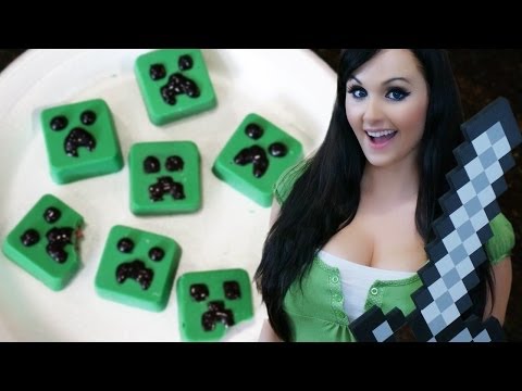 Minecraft Exploding Creeper Candy! Cosplay Kitchen