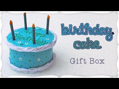 Mini Birthday Cake Gift Box Tutorial U0001f382