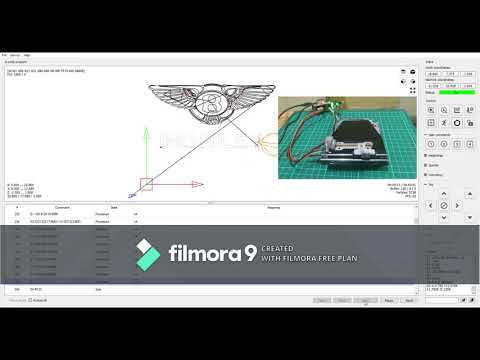 Mini CNC 3 Axis Plotter XY movement test | GRBL