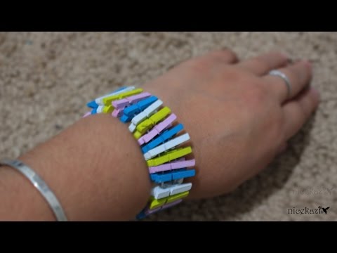 Mini Clothespins Bracelet