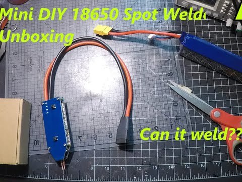Mini DIY 18650 Spot Welder Unboxing, test &amp;amp; giveaway !!!!1 of 5!!
