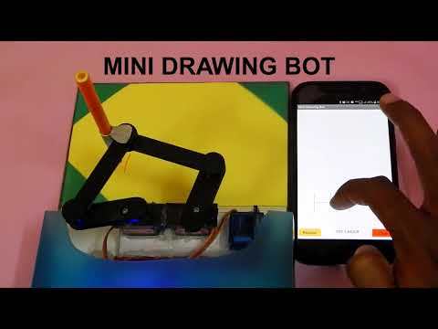 Mini Drawing Bot - Android to Arduino Draw1