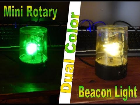 Mini Dual Color Rotary Beacon Warning Light