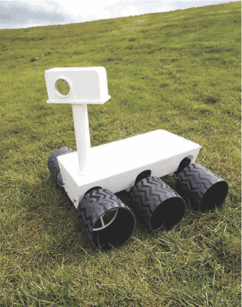 Mini MarsRover on grass.gif