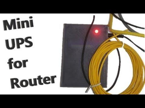 Mini UPS for 12V/9V Routers and Modems