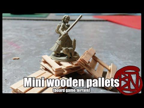 Mini Wooden pallets for board game terrain